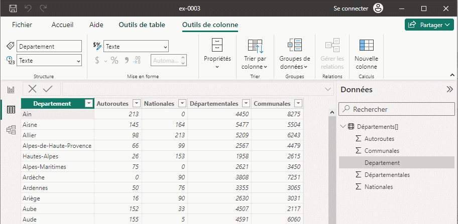 resultat power bi